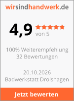 Bewertungssiegel von wirsindhandwerk.de
